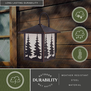 Yosemite 8" Tree Outdoor Wall Light Burnished Bronze