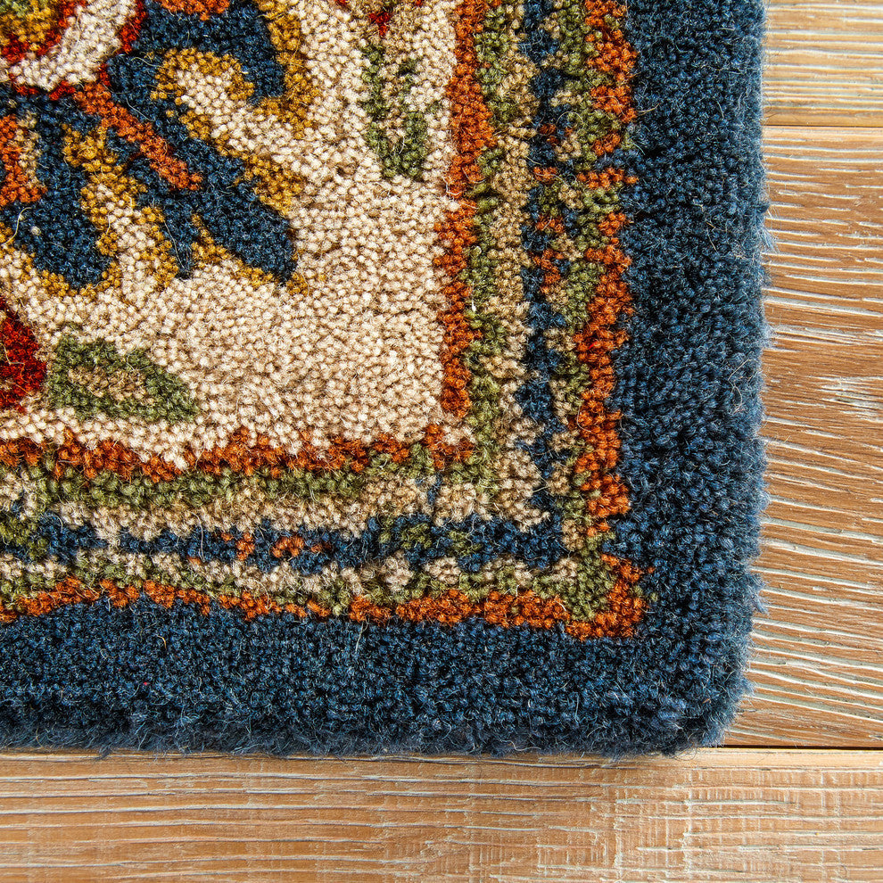 Jaipur Living Chambery Handmade Floral Blue/Multicolor Area Rug, 8'x10'