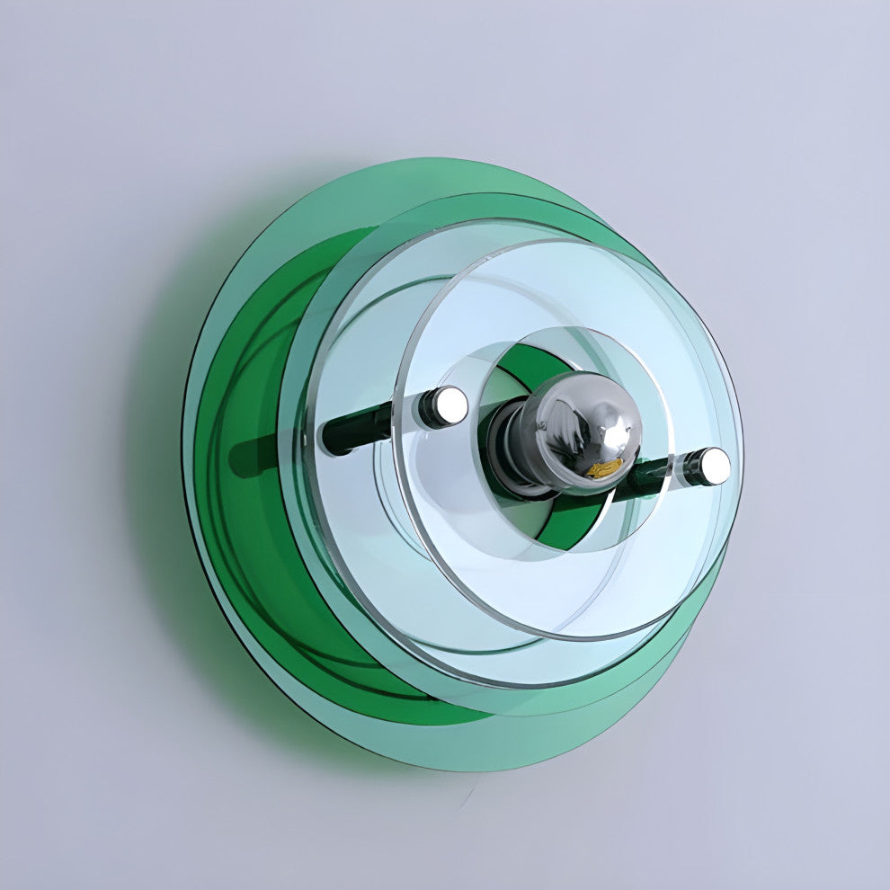 Modern LED Wall Lamp in Futuristic Style for Living Room, Bedroom, Green