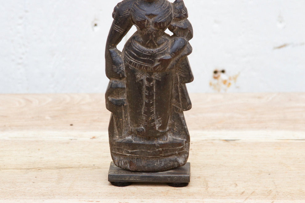 Antique Indian Carved Altar Figure