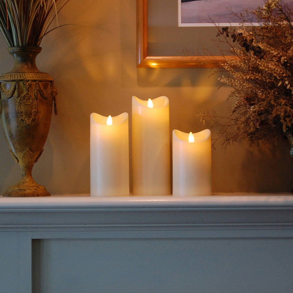 Action LED Pillar Candle, 3.5"x7"
