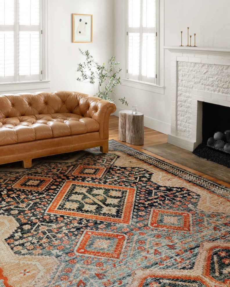 Loloi II Jocelyn JOC-05 Navy Multi Area Rug by Loloi II, 9'-6" X 12'-6"