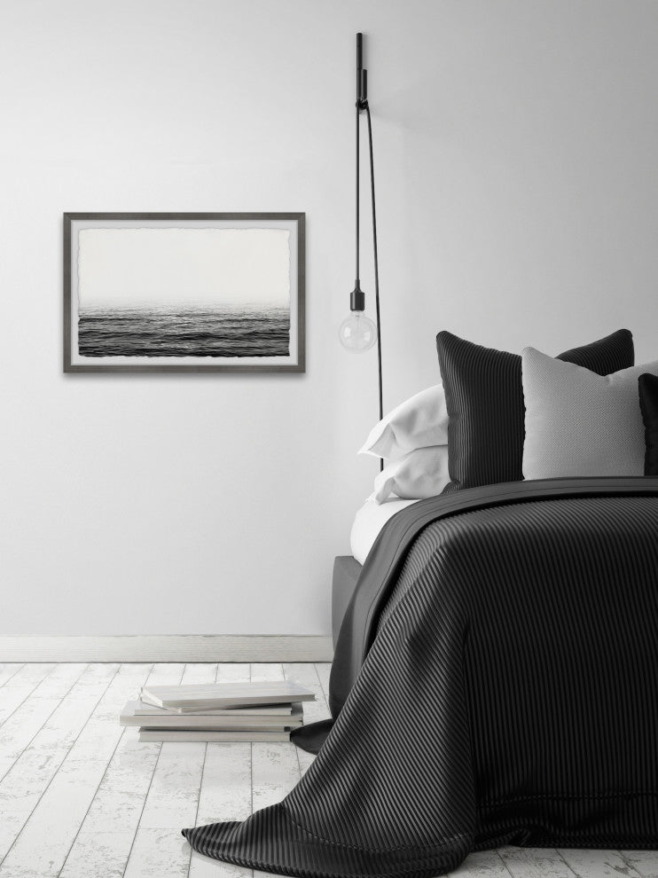 "Ocean Horizon" Framed Painting Print, 12x8