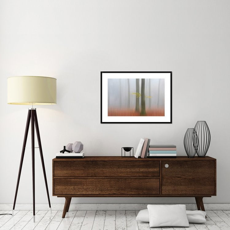 "Autumnmorning" Framed Digital Print by Huib Limberg, 38"x28"