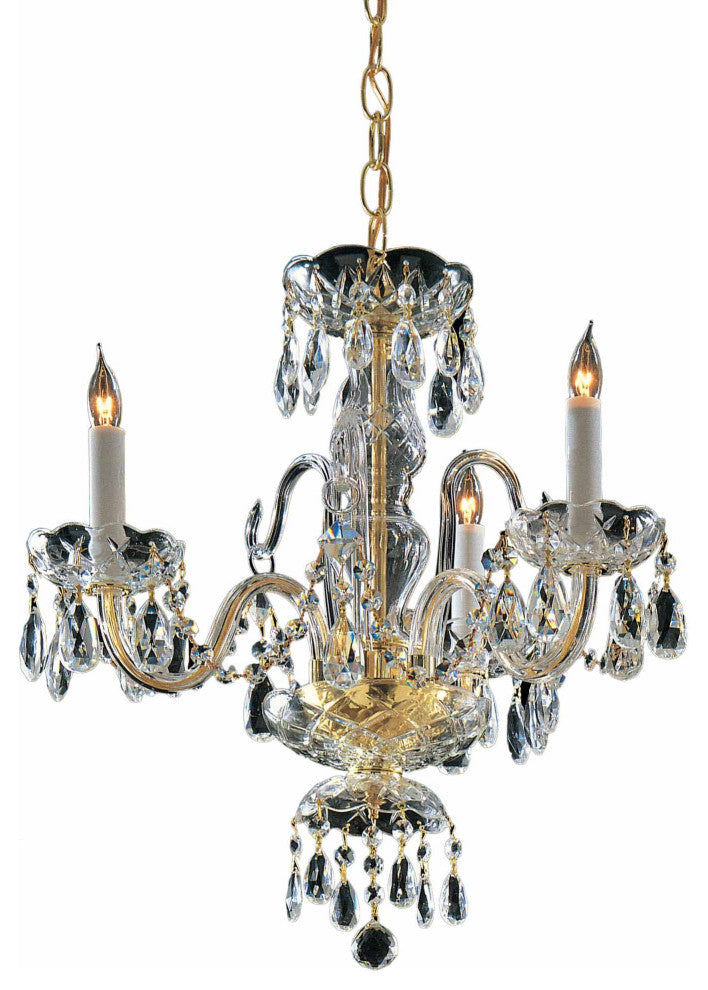 Crystorama Lighting Group 5044-CL-MWP Traditional Crystal 3 Light - Polished