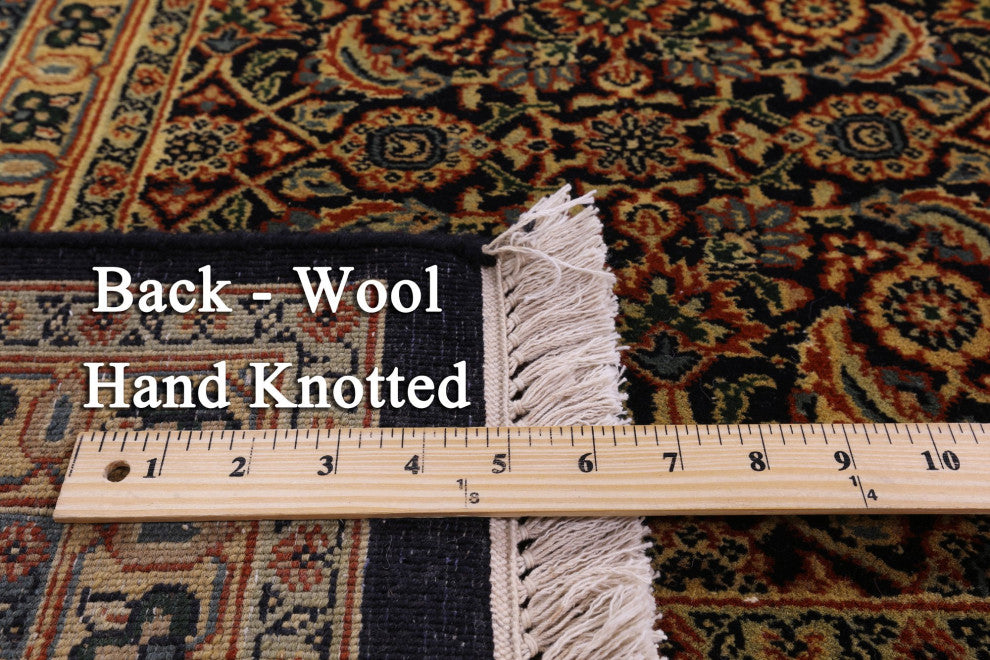 9' 1" X 16' 2" Persian Hill Herati Hand Knotted Wool Rug Q10552