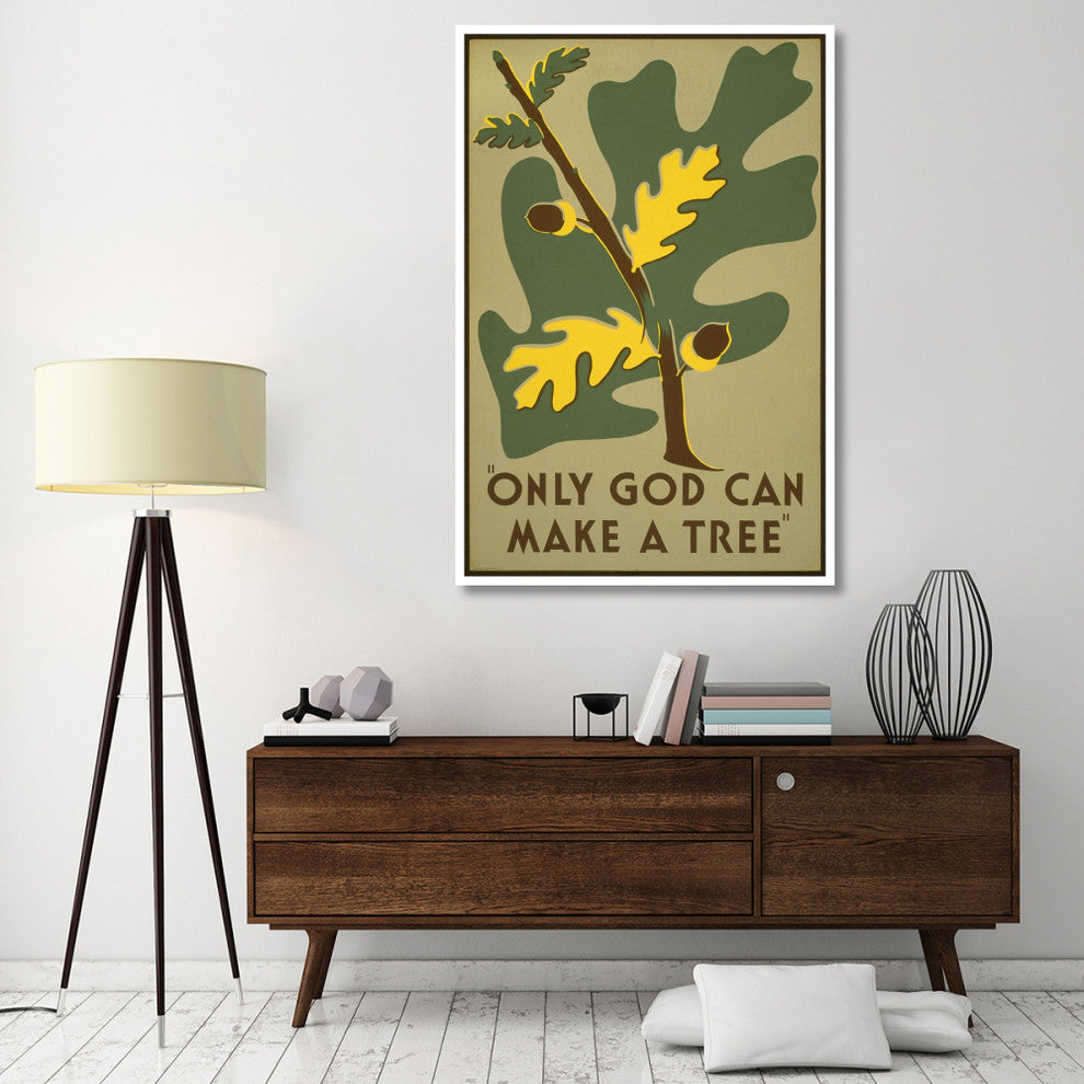 "Only God Can Make a Tree, 1938" Paper Print by Stanley Thomas Clough, 42"x62"