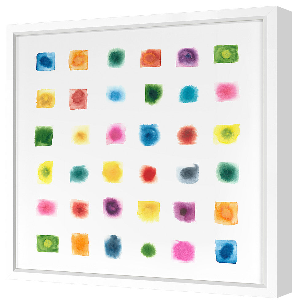 Test Pattern 3 Fine Art Print, White, 40"x40"
