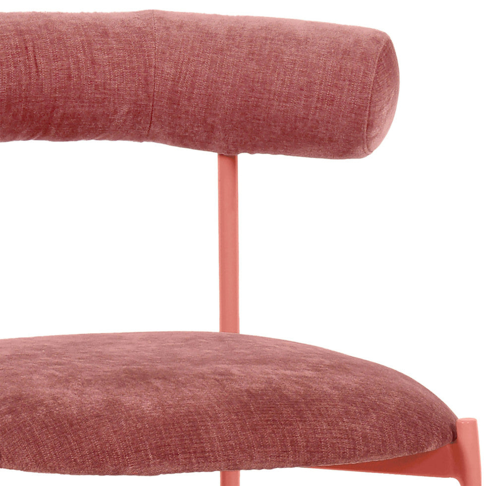 Liliana Mauve Velvet Bar Stool - Mauve