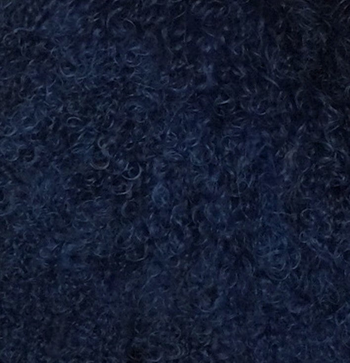 Tibetan Lamb Pillow, Navy, 24"