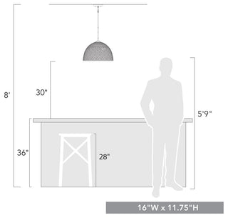 Golden Lighting Shepard Large Pendant, Modern Brass