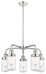 Innovations Dover 5 22.5" Chandelier Polished Chrome