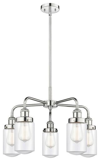 Innovations Dover 5 22.5" Chandelier Polished Chrome