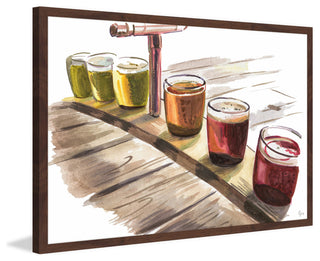 "Many Choices Here" Framed Painting Print, 18"x12"