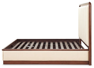 Mason Park King Lift Up Storage Bed, Beige/Umber