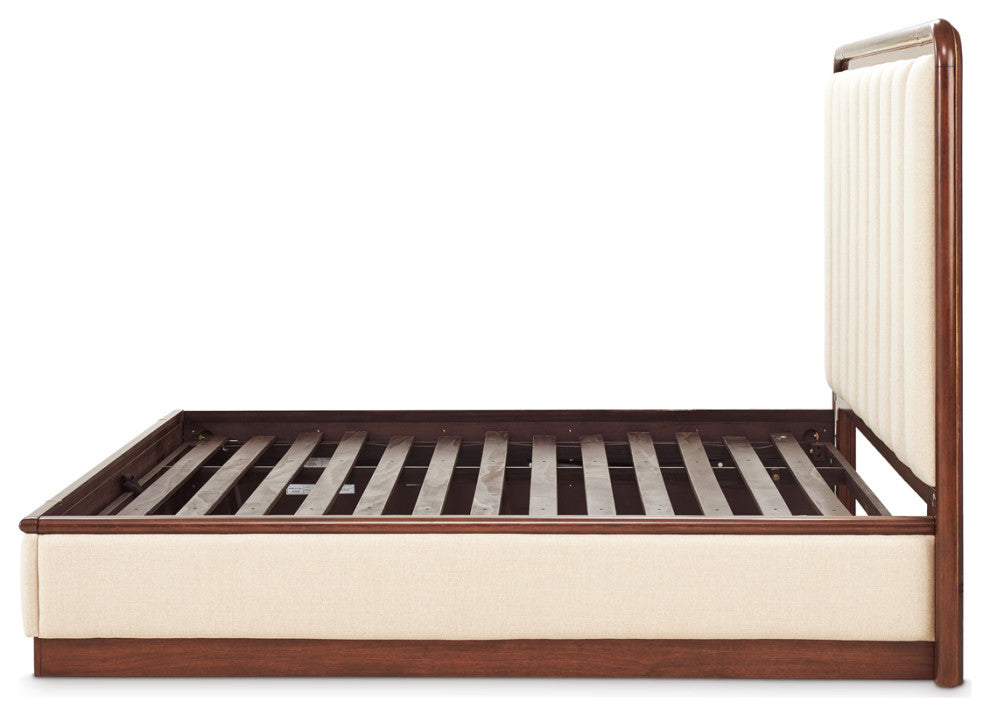 Mason Park King Lift Up Storage Bed, Beige/Umber