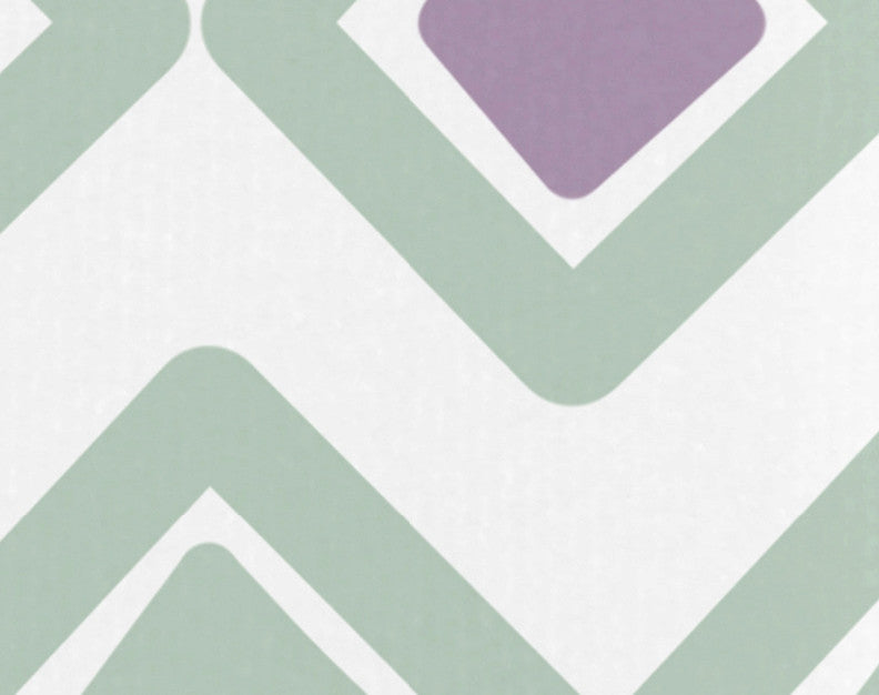18"x30" Diamond Jive 2 Geometric Print Kitchen Towel, Soft Green
