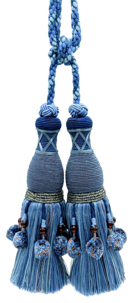 Tassel Tieback, Style# TBRW102, Color# VL09 - Blue [Set of 2]