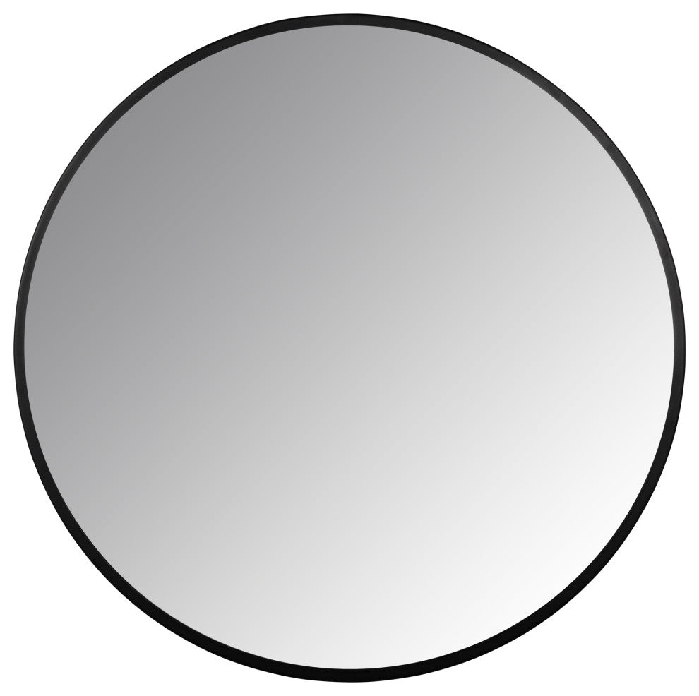 Minimalist Black Round Wall Mirror