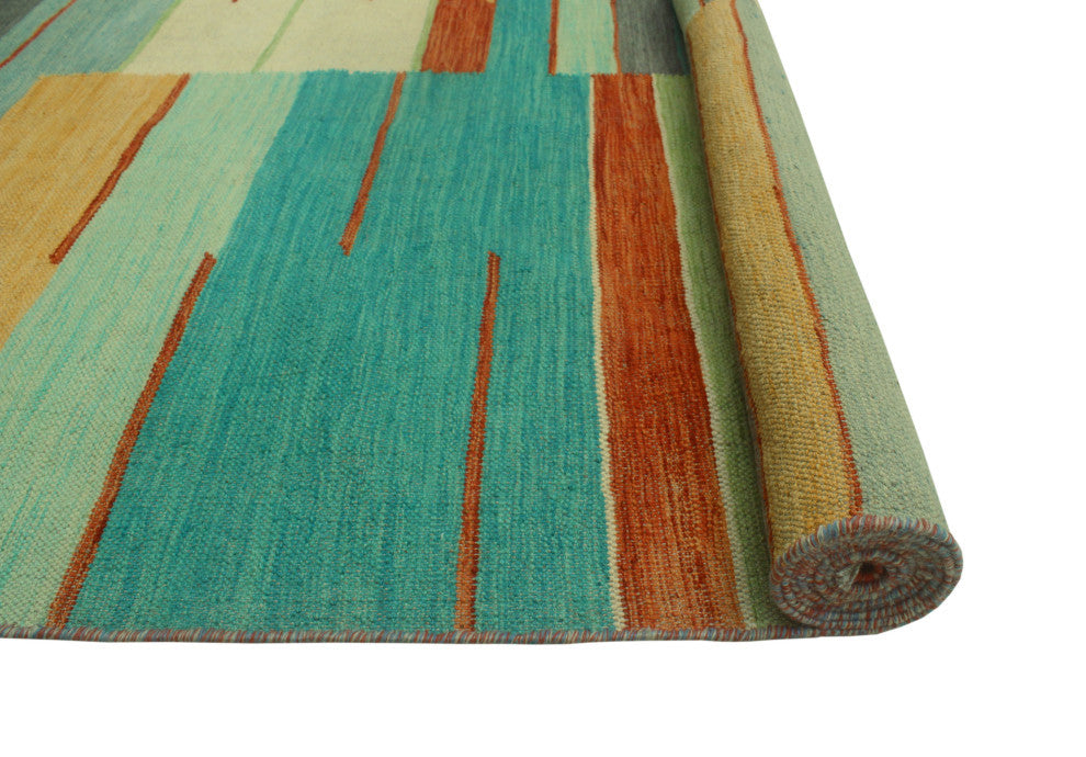 Winchester Kilim Zoe Ivory/Rust Rug, 6'6x9'8