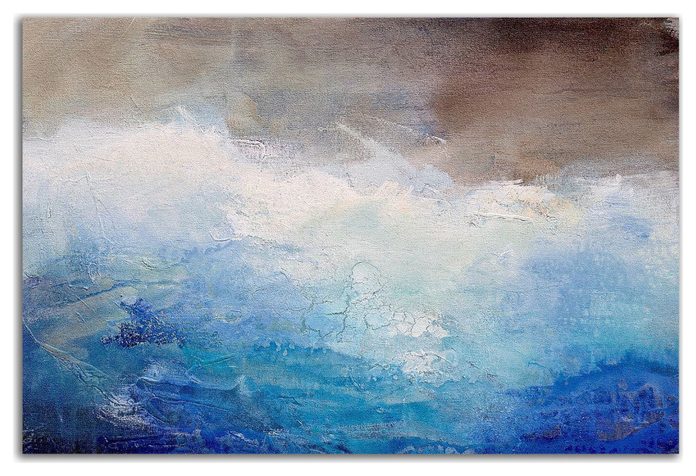"Ombre Blue" by Karen Hale, Print on Canvas, 21"x14"