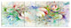 White Fractal Ornamental Glass, Abstract Canvas Art Print, 70"x28", 6 Panels