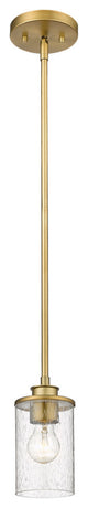 Zlite 492MP-OBR 1-Light Mini Pendant, Clear Seedy