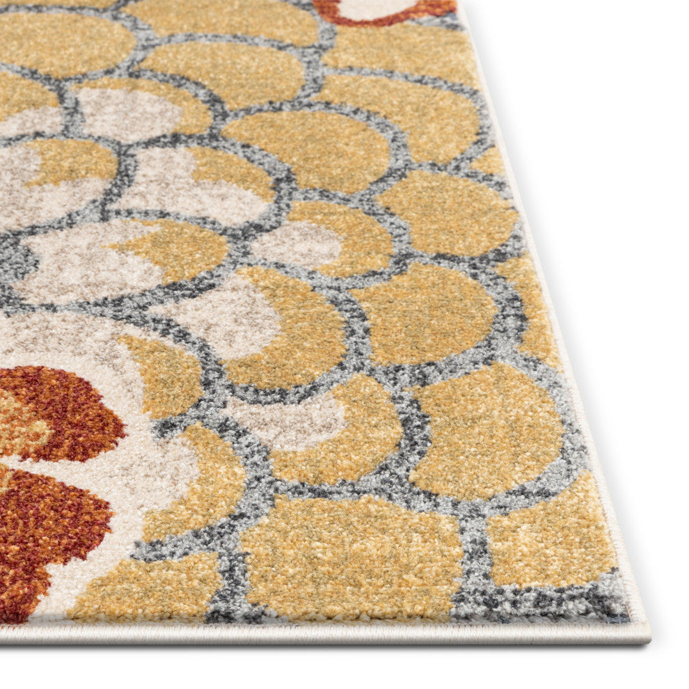 Dahlia Modern Boho Flatweave High-Low Area Rug, Blue, 7''10"x9''10"