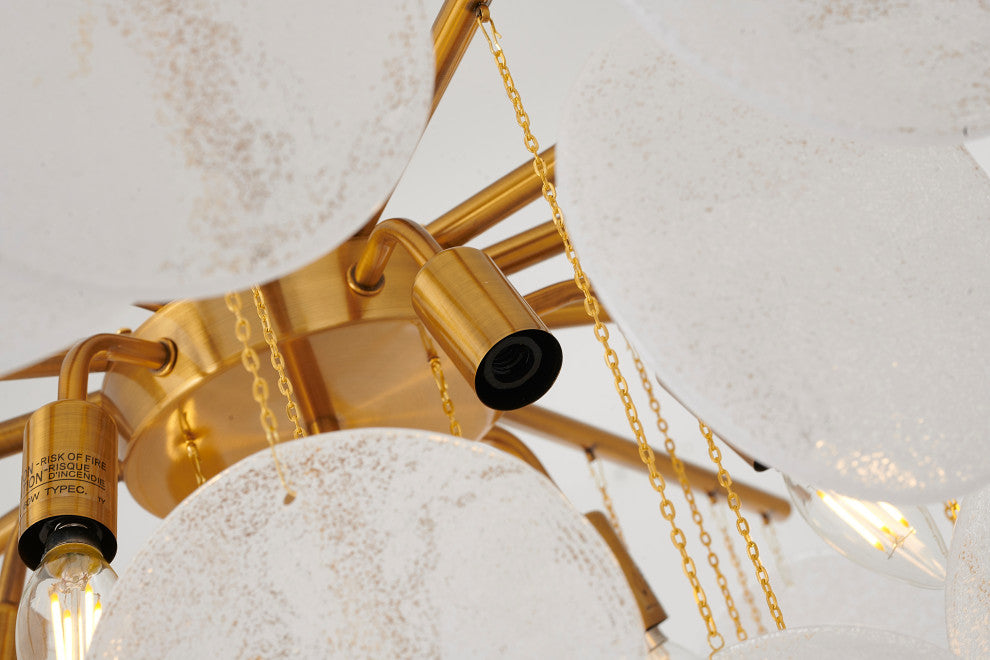 Flush Mount, Antique Brass