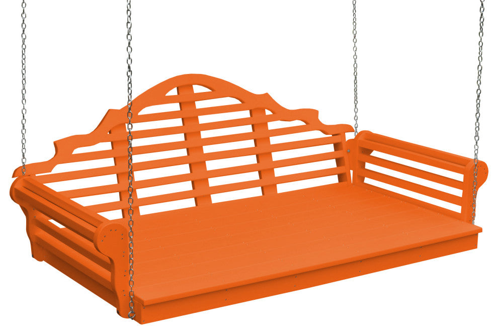 Poly Marlboro Swingbed, Orange, 5 Foot