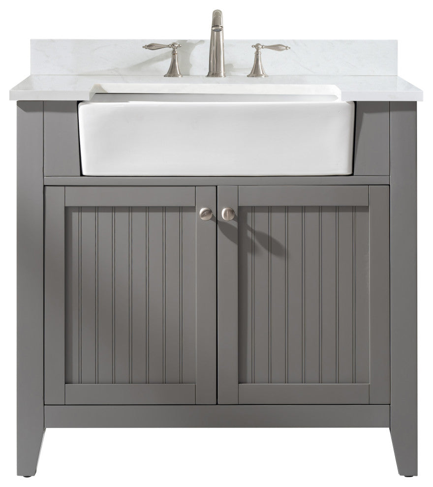 Burbank 36" Single Vanity, Gray