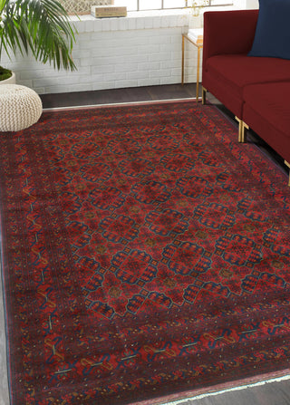 Khal Mohammadi Tayte Red/Navy Rug, 6'7x9'7