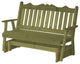 Cedar Royal English Glider, Linden Leaf Stain, 6 Foot