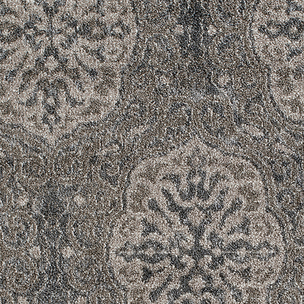 Alessana Banbury Bordered Area Rug, Walnut, 2'x3'