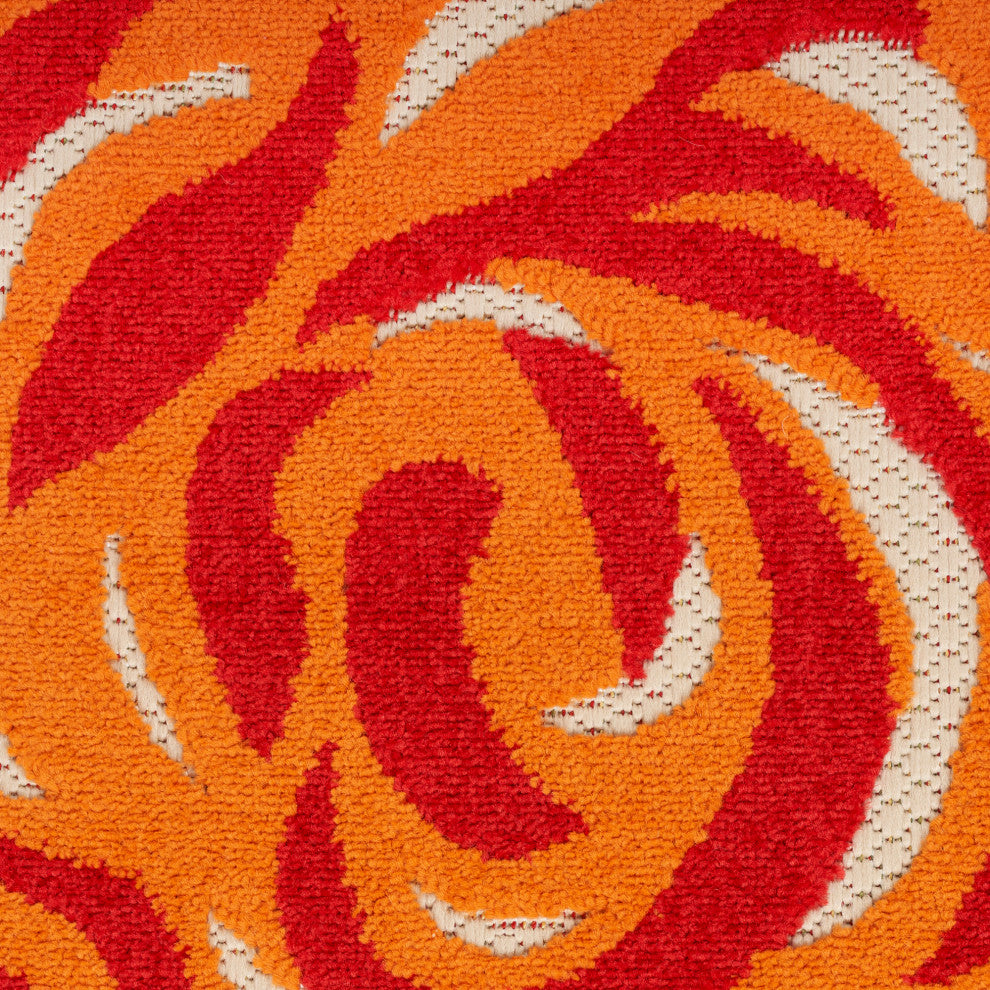 Nourison Aloha 7'10" Round Multicolor Contemporary Area Rug