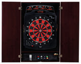 Viper Metropolitan Mahogany Soft Tip Dartboard Cabinet, 25.25"x38.5"