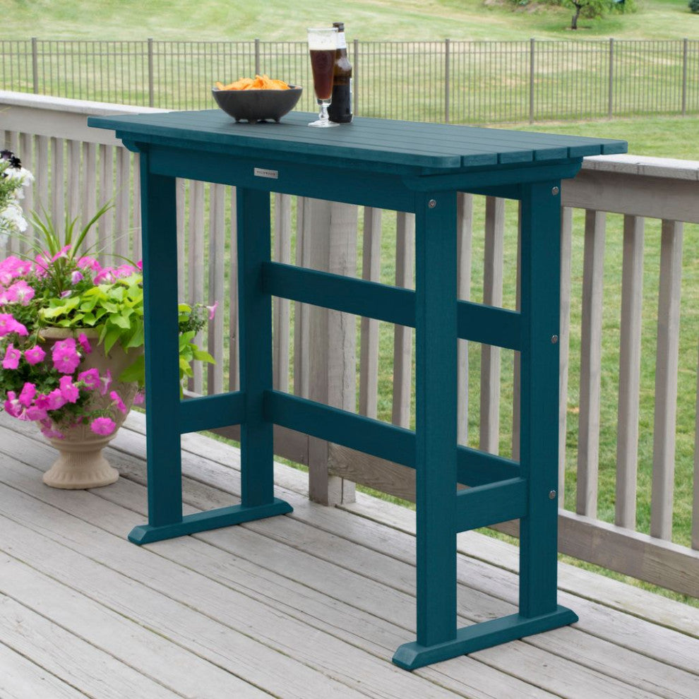 Lehigh Bar Height Balcony Table, Nantucket Blue
