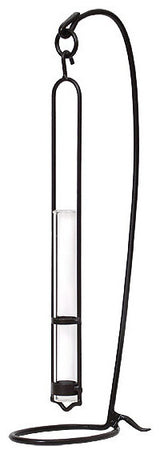 Florence Hanging Pendant Tube Vase with Tabletop Stand