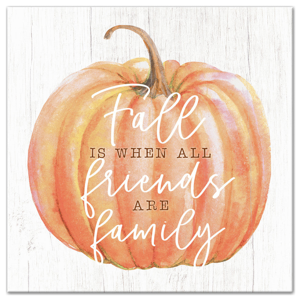 Fall Friends and Family 16x16 Canvas Wall Art