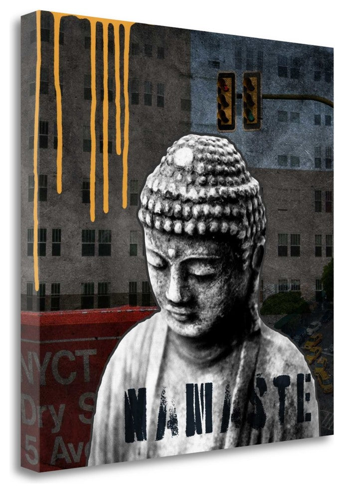 "Urban Buddha III" By Linda Woods, Giclee Print on Gallery Wrap Canvas