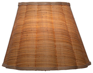 Scalloped Wall Sconce, Raffia