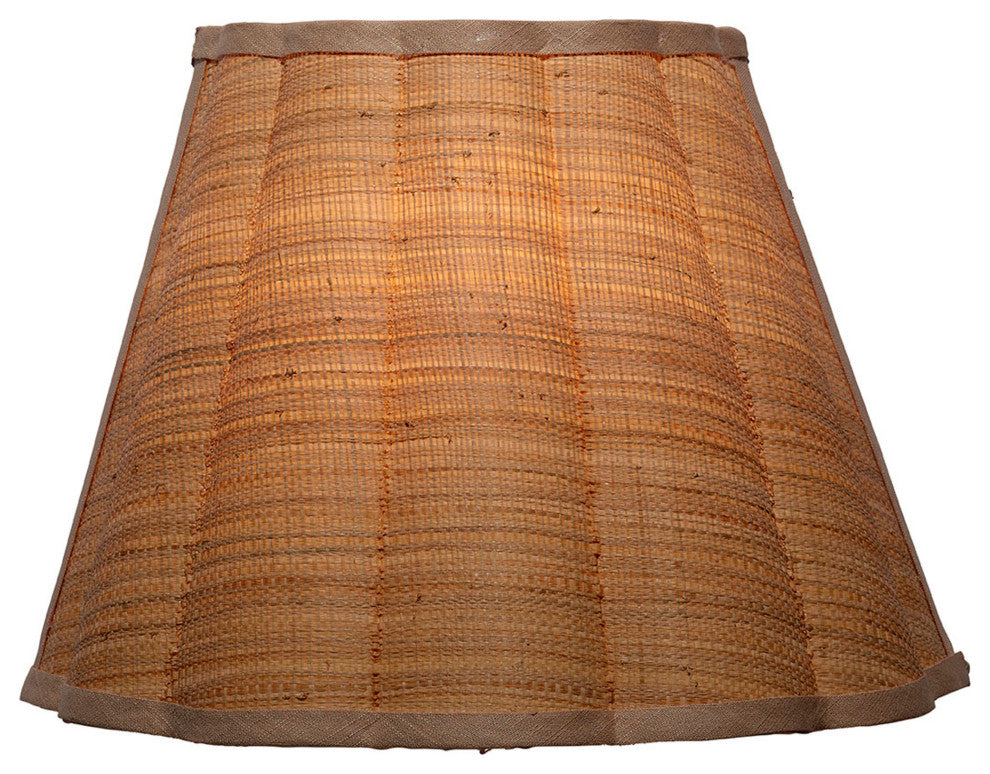 Scalloped Wall Sconce, Raffia