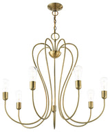 Livex Lighting Lucerne 7 Light Antique Brass Chandelier
