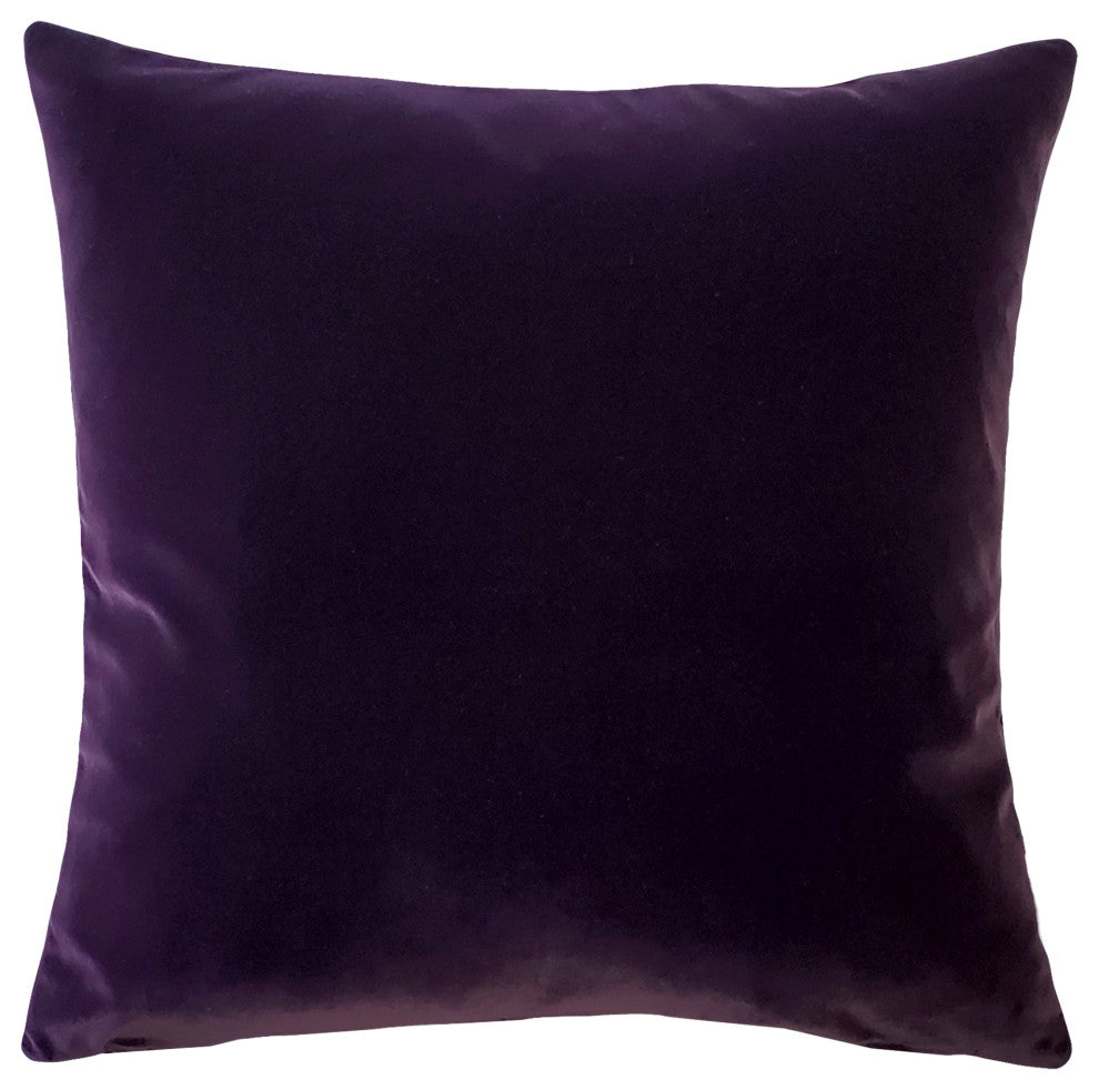 Castello Velvet Throw Pillows, Complete Pillow with Insert (18 Colors, 3 Sizes)