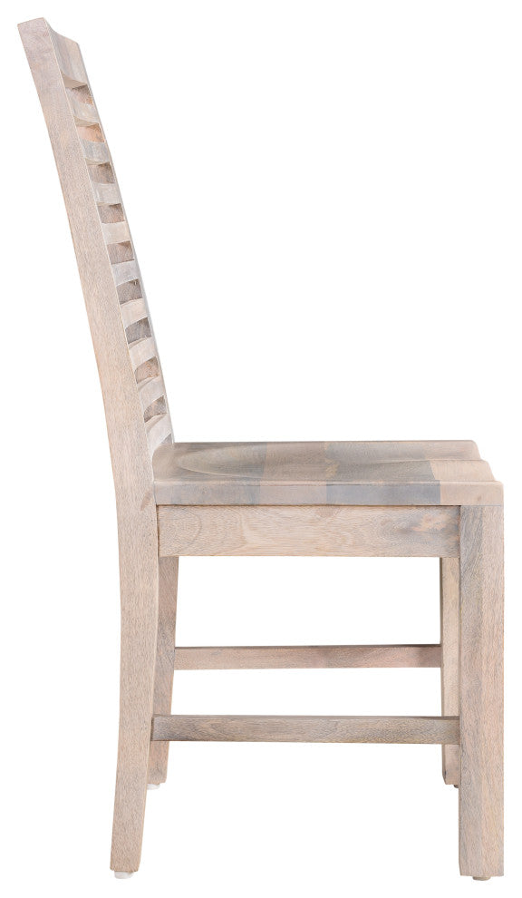 Camilla Solid Wood Dining Chair, Set of 2, Soft White