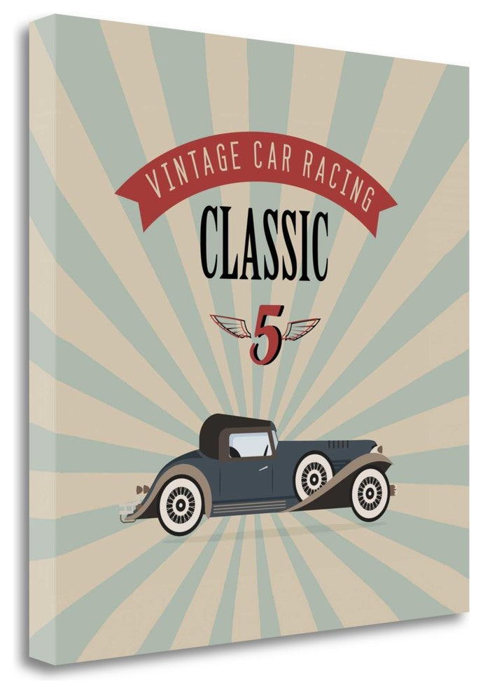 "Vintage Racing 4" By Graphinc Studio, Giclee Print on Gallery Wrap Canvas