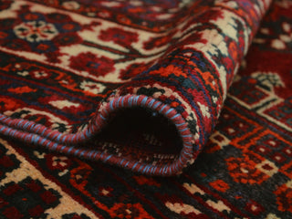 Fine Vintage Distressed Nabulung Red Rug