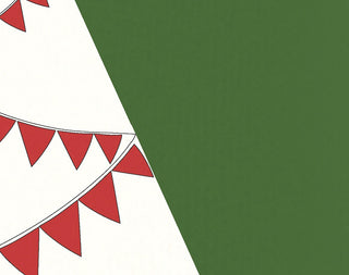 Garland Tree Holiday Geometric Print Kitchen Towel, Green
