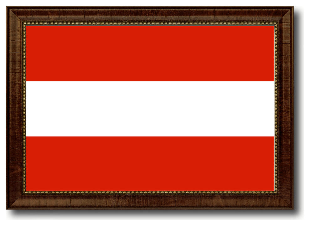 Austria Country Flag Canvas Print, 21"x30"