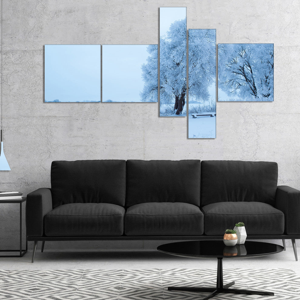 Foggy Yuriev Monastery, Landscape Canvas Art, 60"x32", 5 panels